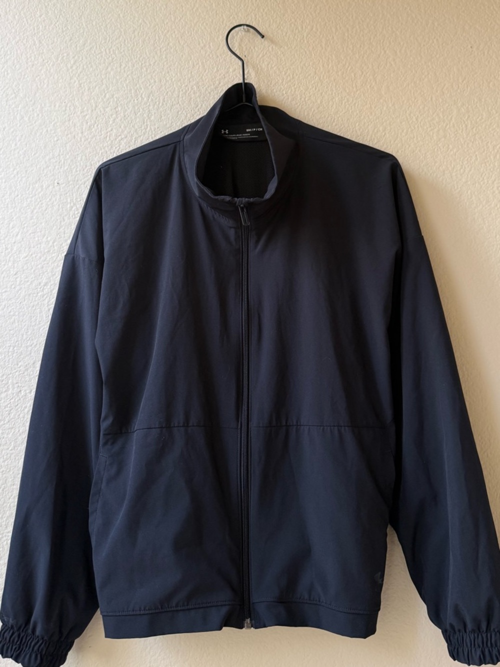 Under Armour Men's Black Full-Zip Windbreaker Jacket